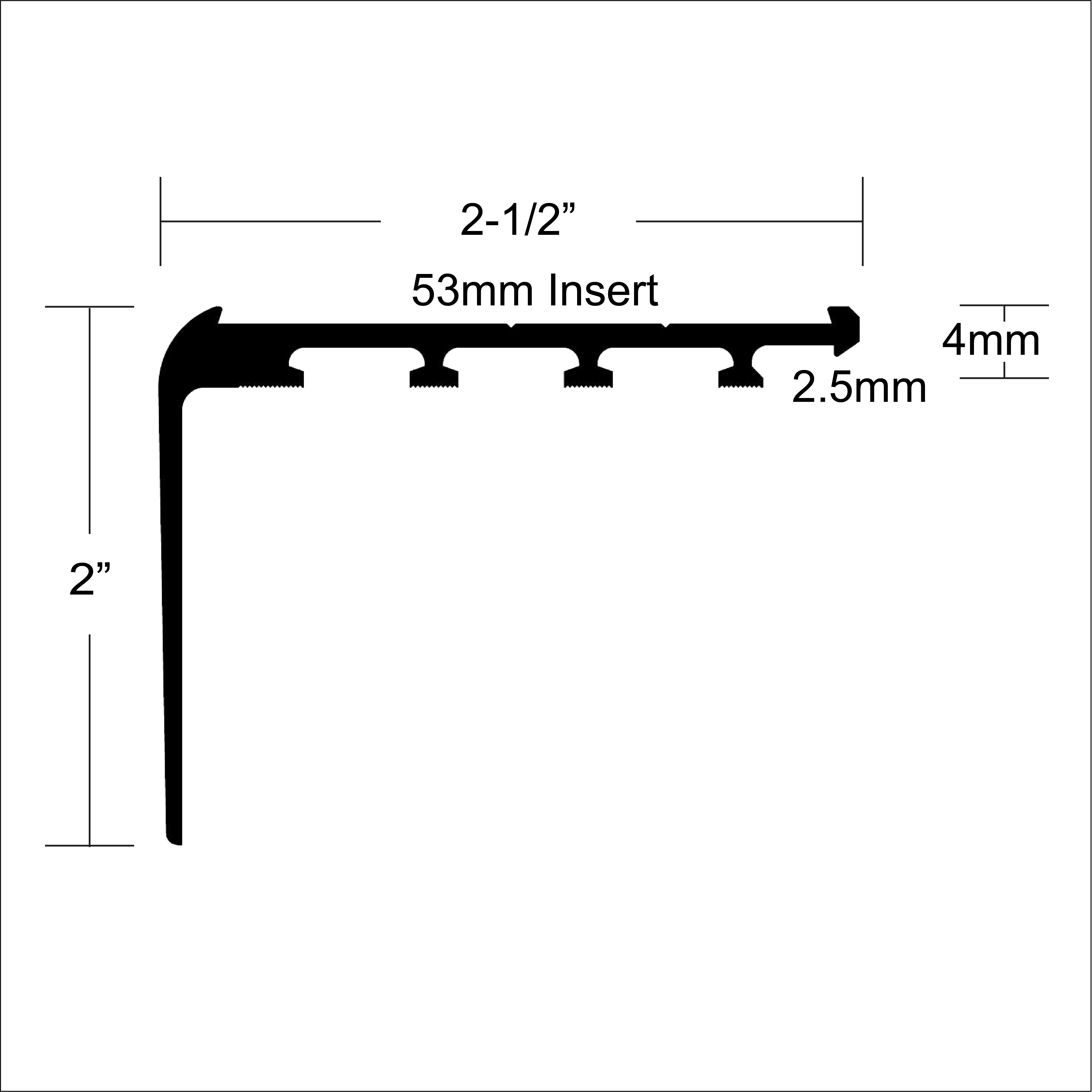 image of Safety Stair Nosing for Carpet